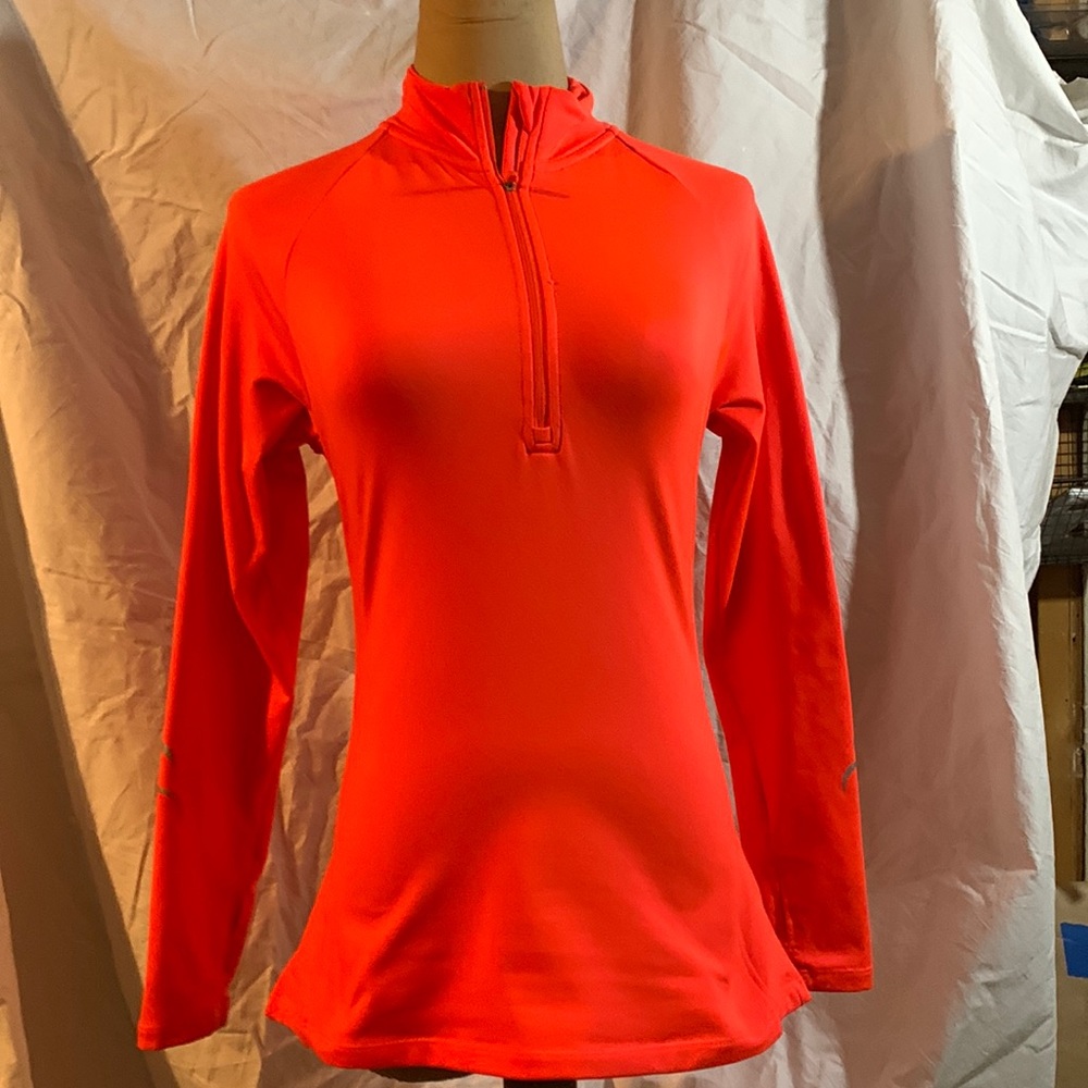Layer 8 Neon Orange 1/2 Zip Up Pullover